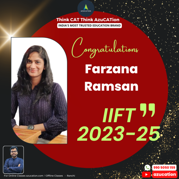 IIFT Farzana Ramsan