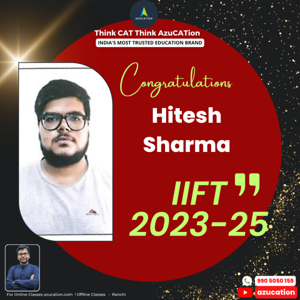 IIFT Hitesh Sharma