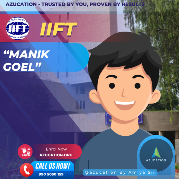 IIFT Manik Goel