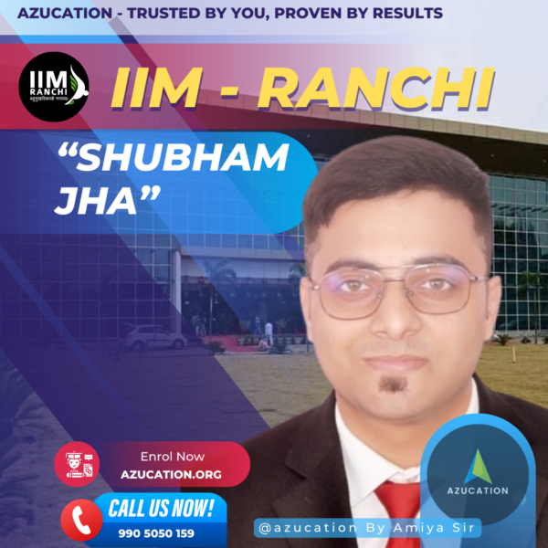 IIM Ranchi Shubham Jha