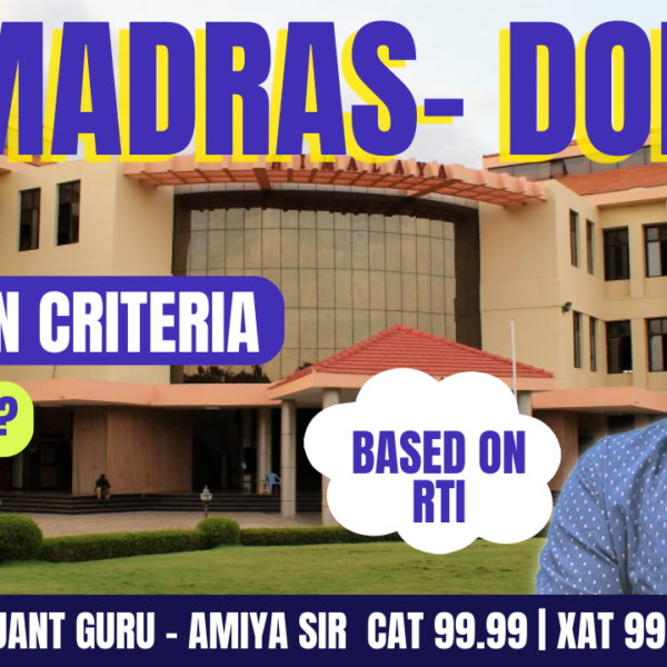 Eligibility and Selection Procedure for MBA at DoMS, IIT Madras 2024-24