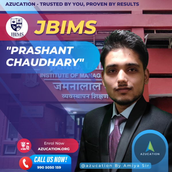 JBIMS Prashant Chaudhary