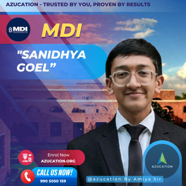 MDI Sanidhya Goel