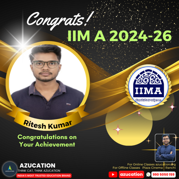 IIM A - Ritesh Kumar