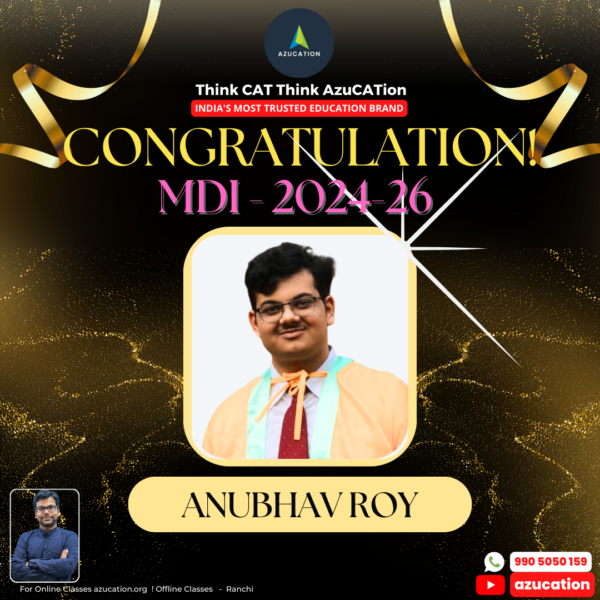 MDI Anubhav Roy