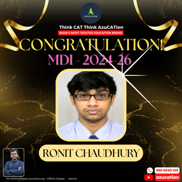 MDI Ronit Chaudhury