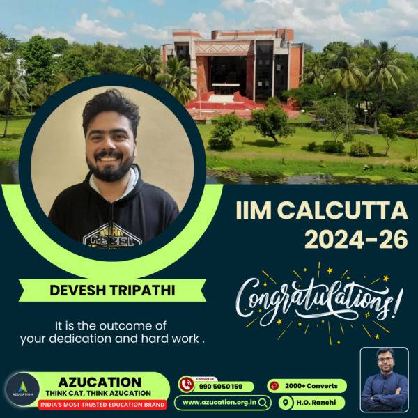 IIM Cal Devesh Tripathi