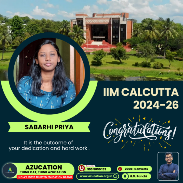 IIM Cal Sabarhi Priya