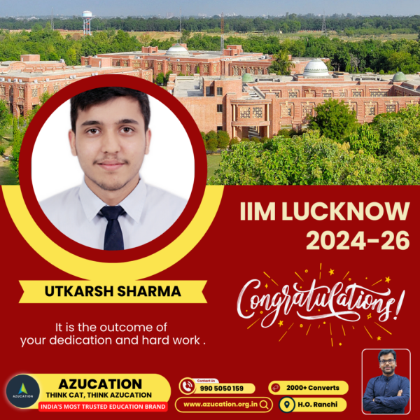 IIM Lucknow Utkarsh Sharma