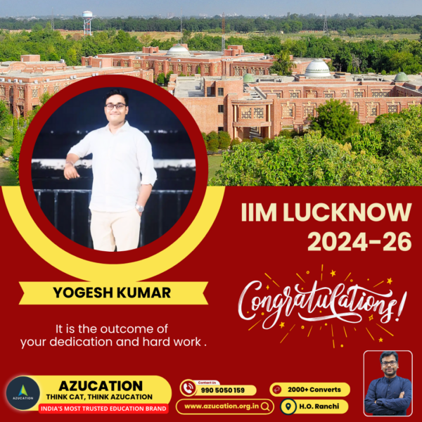 IIM Lucknow Yogesh Kumar