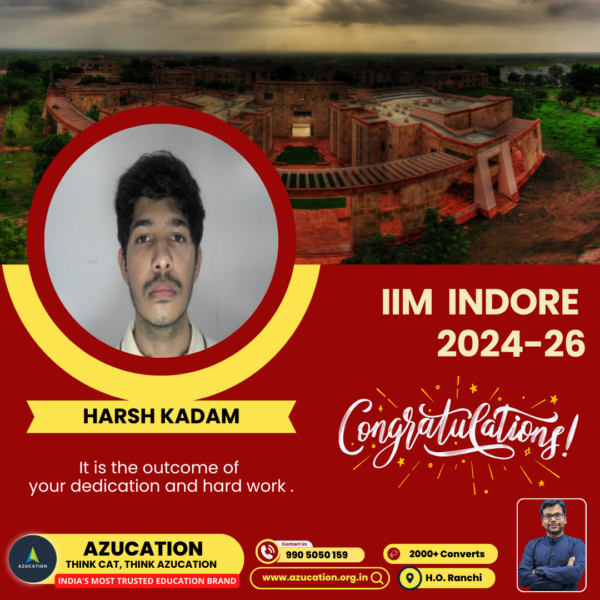 IIM Indore Harsh Kadam