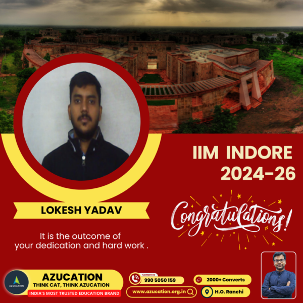 IIM Indore Lokesh Yadav