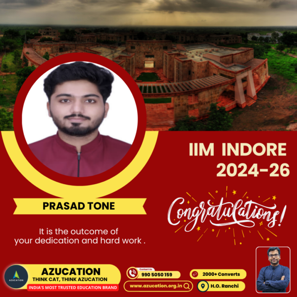 IIM Indore Prasad Tone