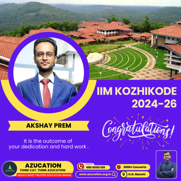 IIM Kozhikode Akshay Prem