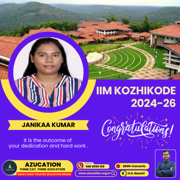 IIM Kozhikode Janikaa Kumar