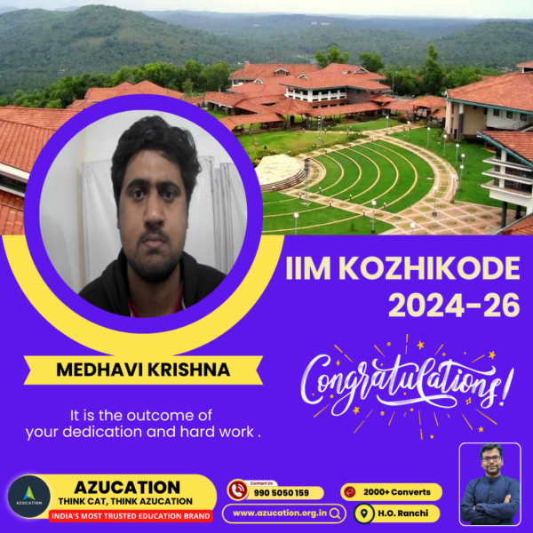 IIM Kozhikode Medhavi Krishna