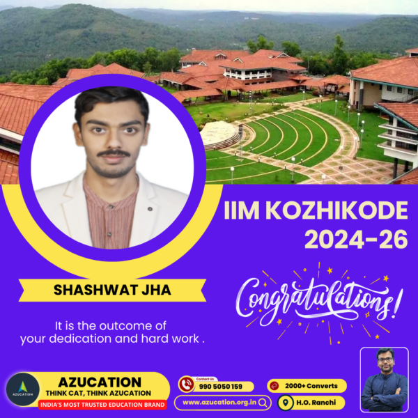 IIM Kozhikode Shashwat Jha