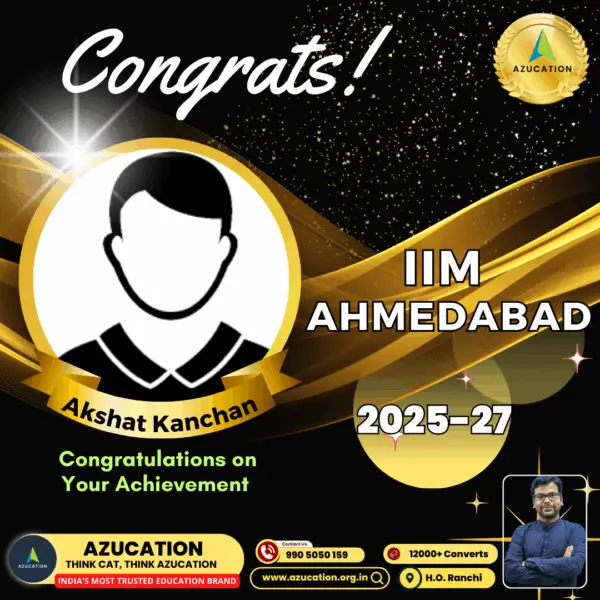 IIM A Akshat Kanchan