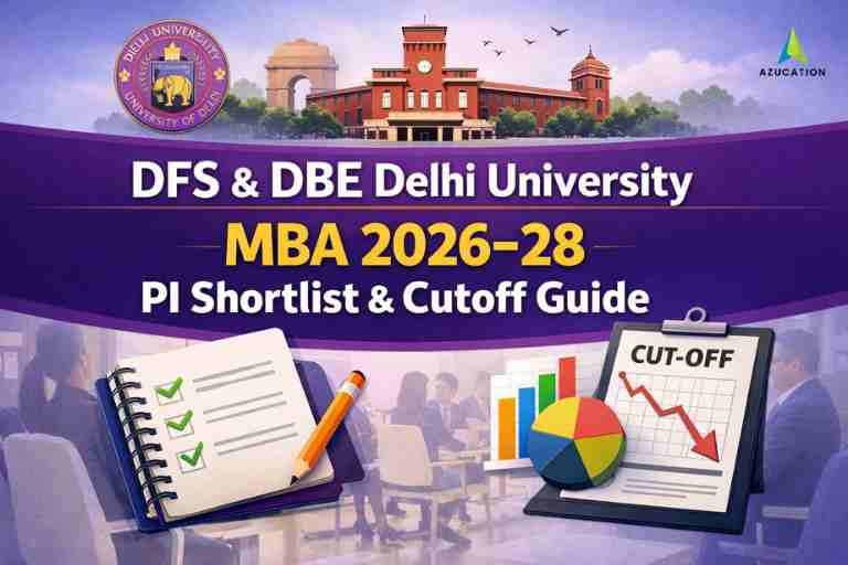 DFS & DBE Delhi University MBA 2026–28 PI Shortlist & Cutoff Guide - AzuCATion