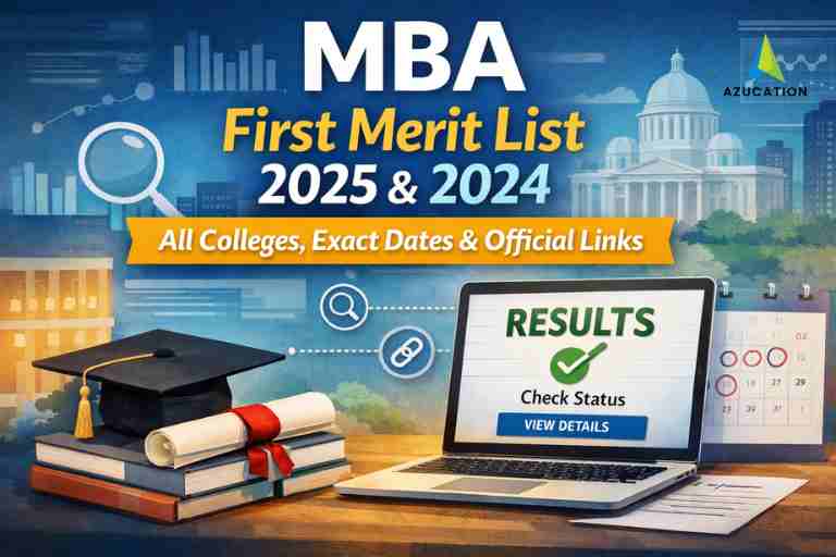 MBA First Merit List 2025
