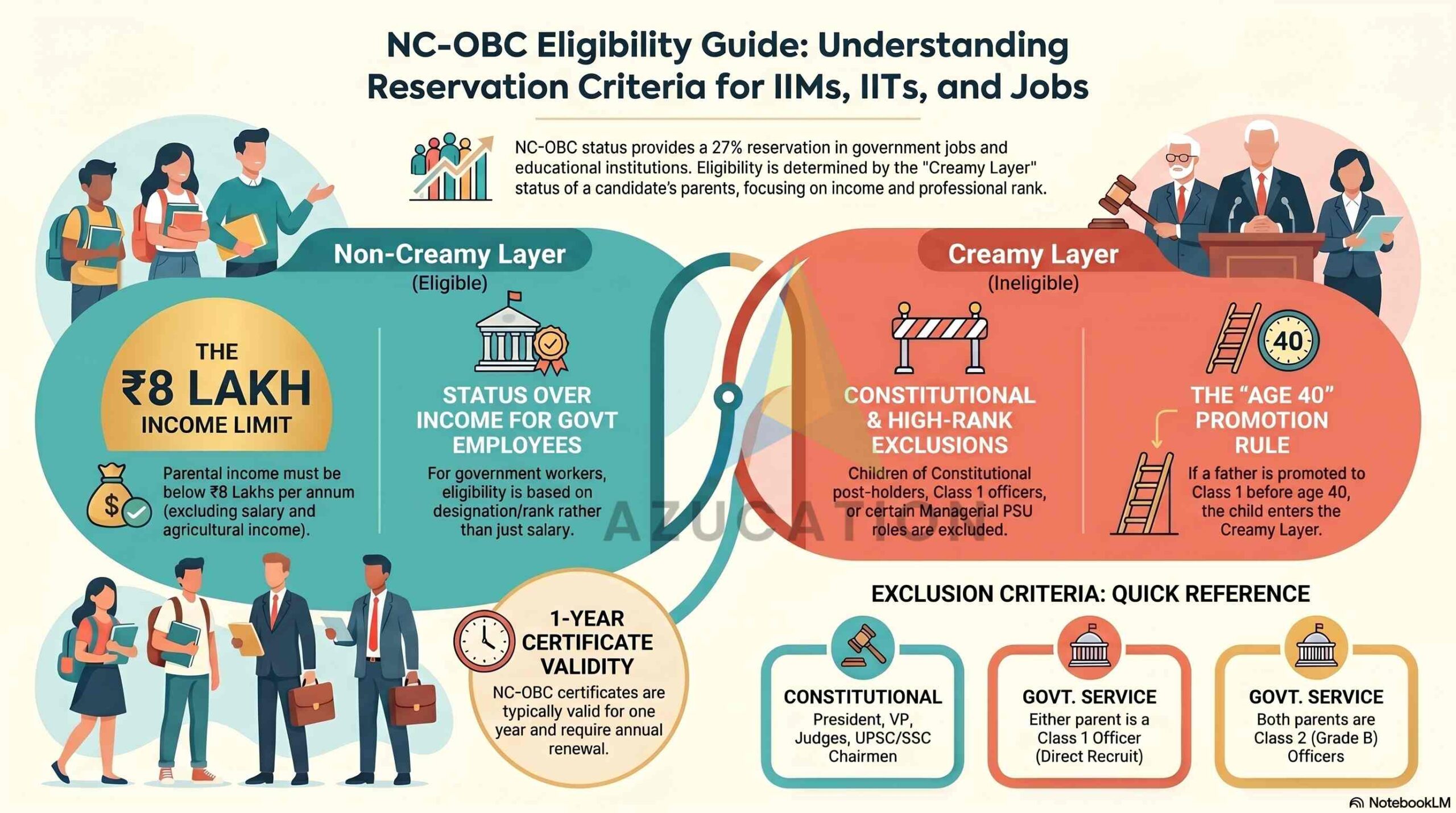 NC-OBC Criteria Explained: Complete Details & Updates for IIMs, IITs & Govt Jobs | Be Aware, Be Safe